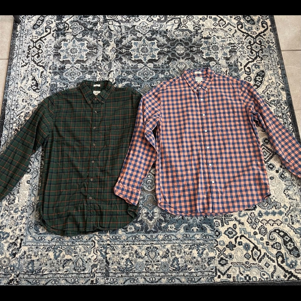 Lot of 2 J.Crew Slim Button-downs - Size L